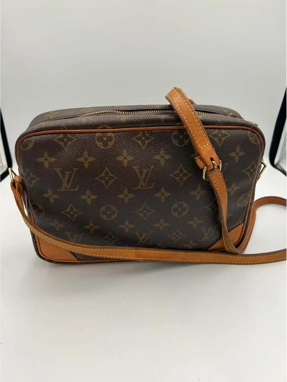 Louis Vuitton Trocadero 27 Monogram Canvas Shoulder Bag Brown
